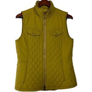 Royal Robbins womens quilted zip winter vest Size M Thistle Green